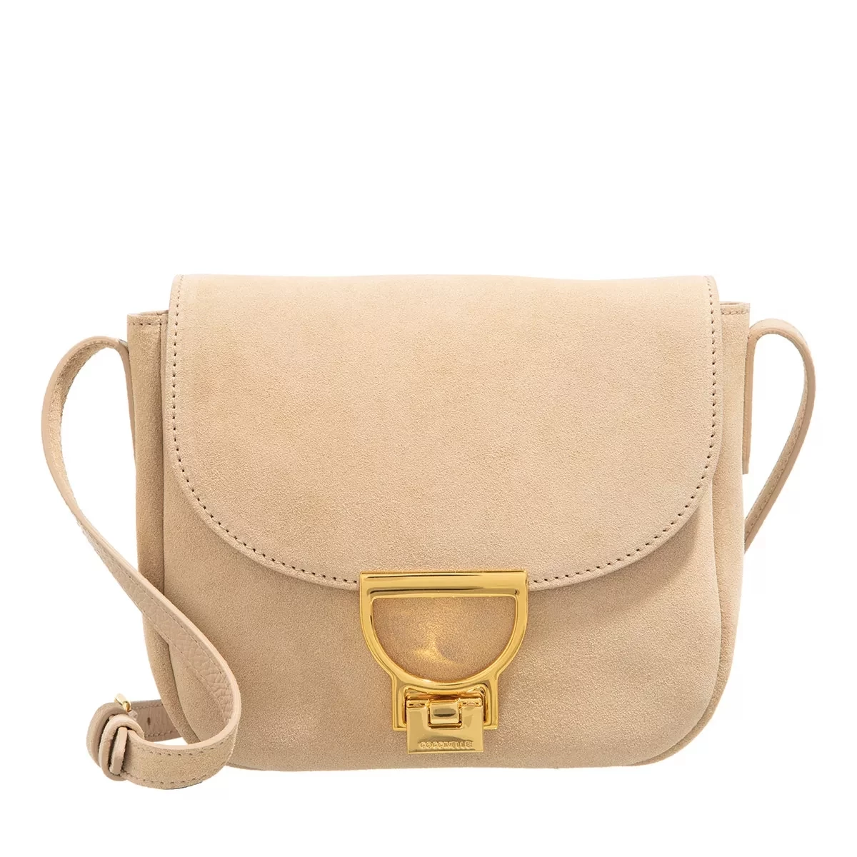 Coccinelle Arlettis Suede Toasted Crossbody Bag