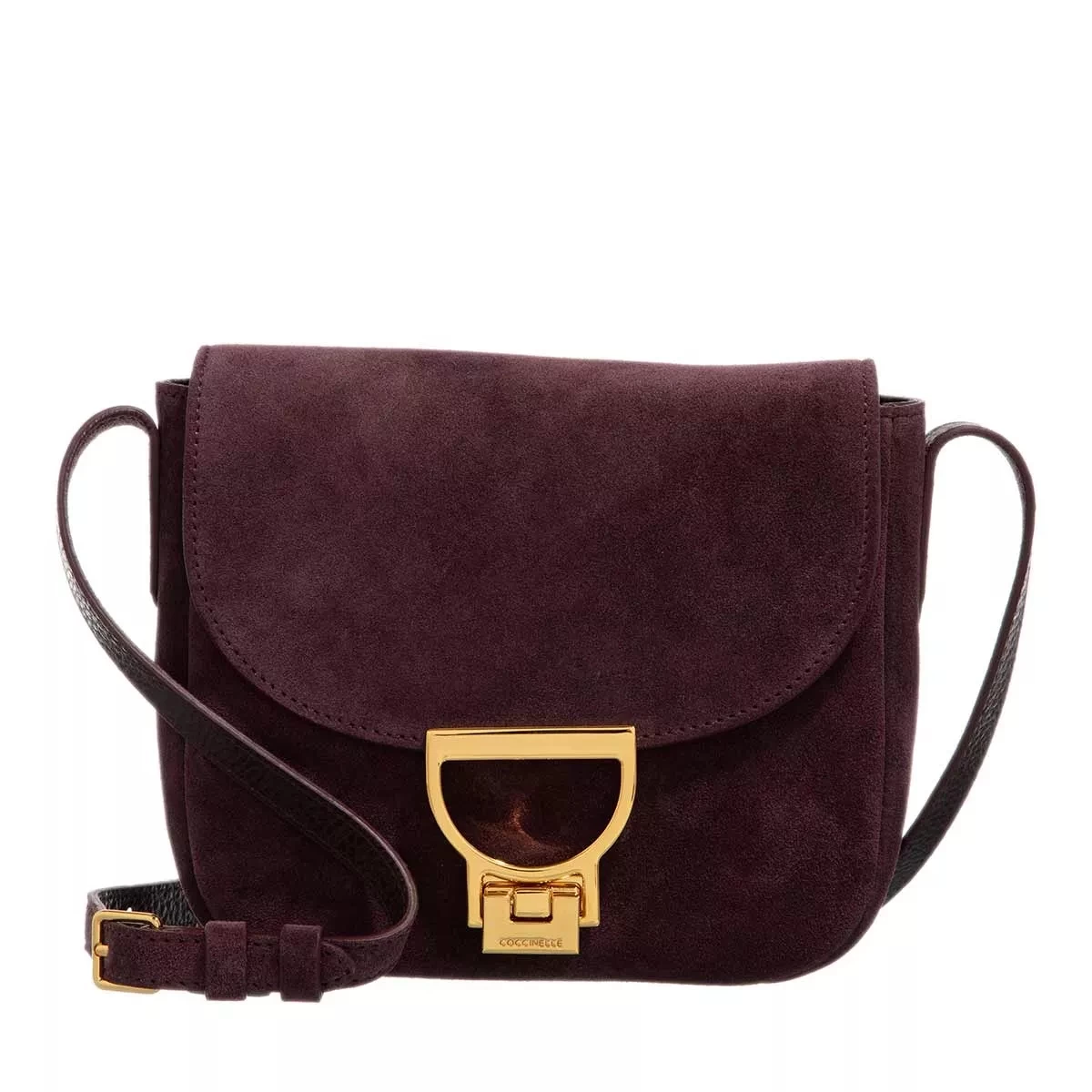 Coccinelle Arlettis Suede Cola Crossbody Bag