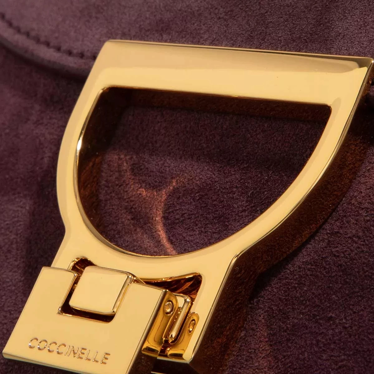 Coccinelle Arlettis Suede Cola Crossbody Bag – Bild 4