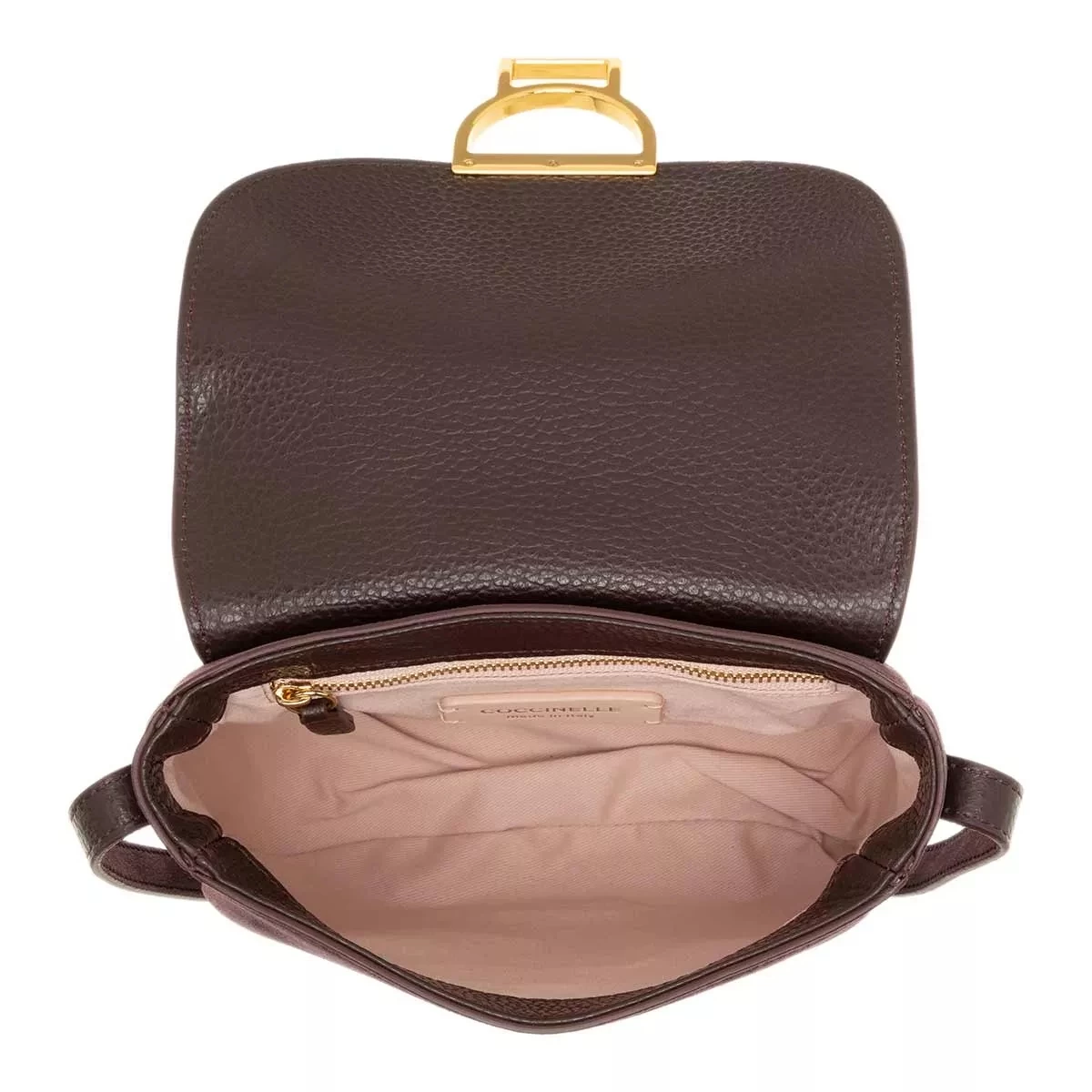 Coccinelle Arlettis Suede Cola Crossbody Bag – Bild 5