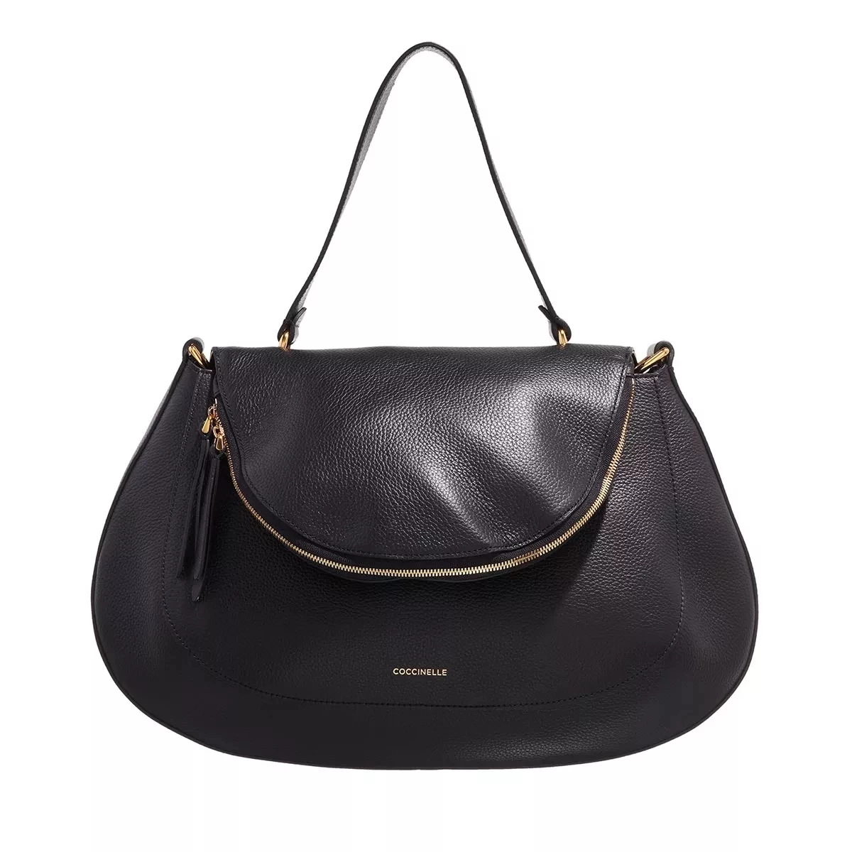 Coccinelle Sole Noir Satchel