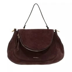 Coccinelle Sole Suede Cola Satchel