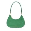 Coccinelle Carrie Croco Soft Peppermint Hobo Bag