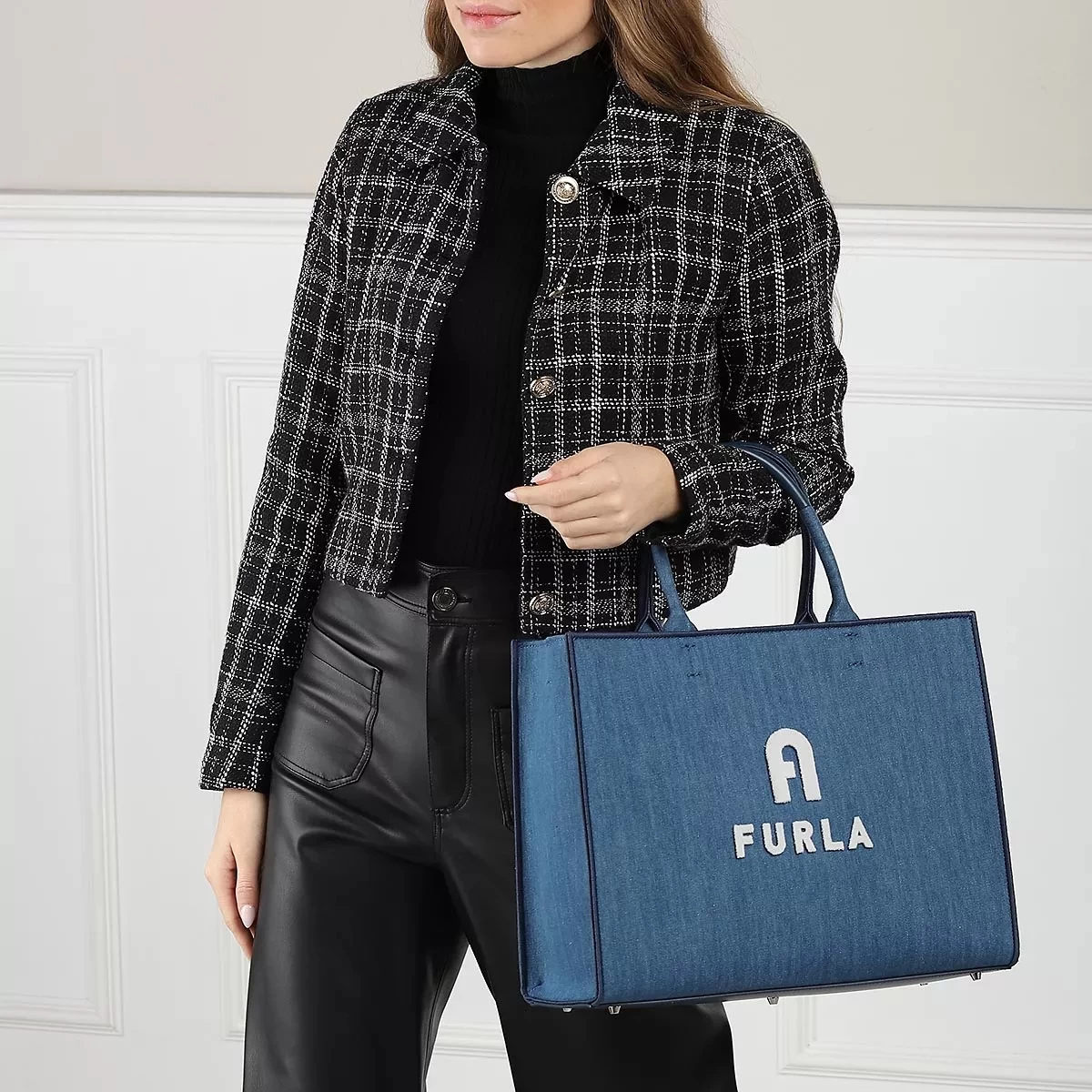 Furla Opportunity L Tote Blu Jay Marshmallow Tote – Bild 2