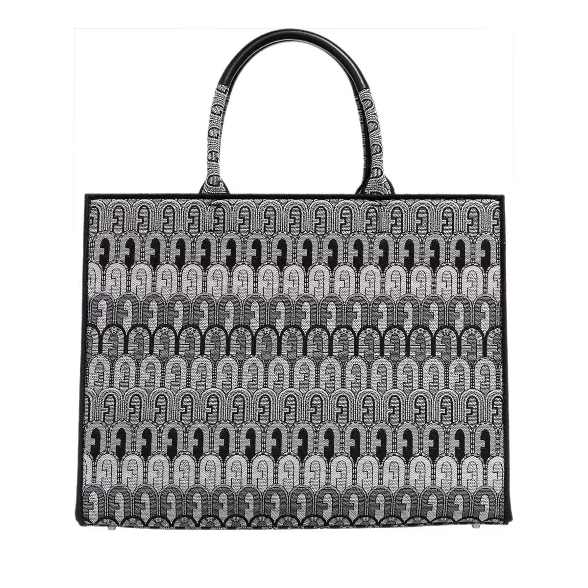 Furla Opportunity L Tote - Tessuto Jacquard Arco E Toni Grigio Tote