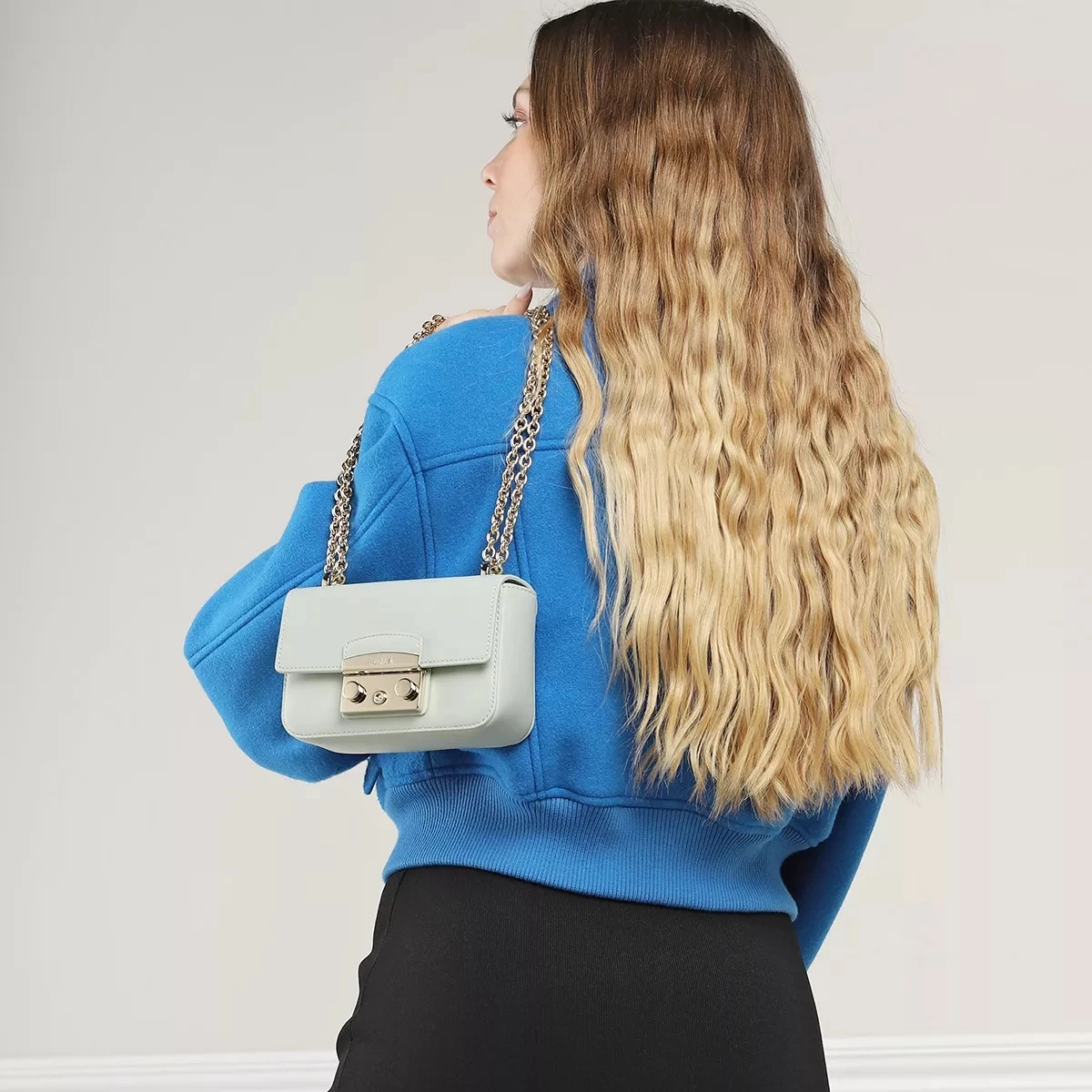 Furla Metropolis Mini Crossbody Felce Crossbody Bag – Bild 2