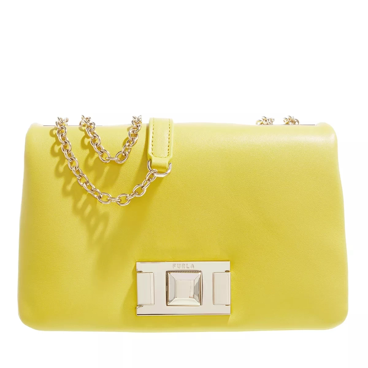 Furla Lulu Mini Crossbody Canary Crossbody Bag