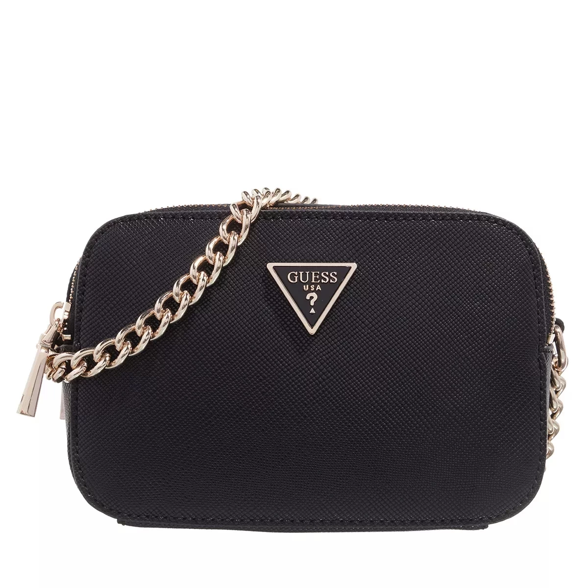 Guess Eco Alexie Crossbody Camera Black Camera Bag