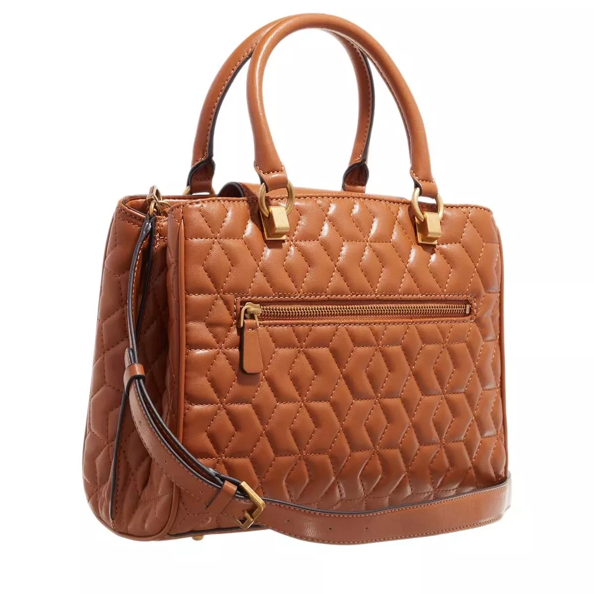 Guess Elenia Girlfriend Satchel Cognac Satchel – Bild 3