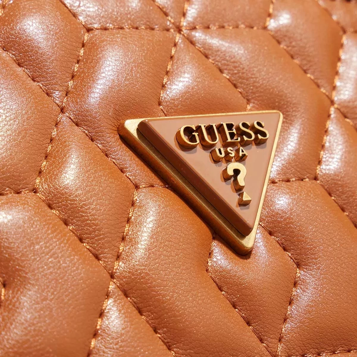 Guess Elenia Girlfriend Satchel Cognac Satchel – Bild 4