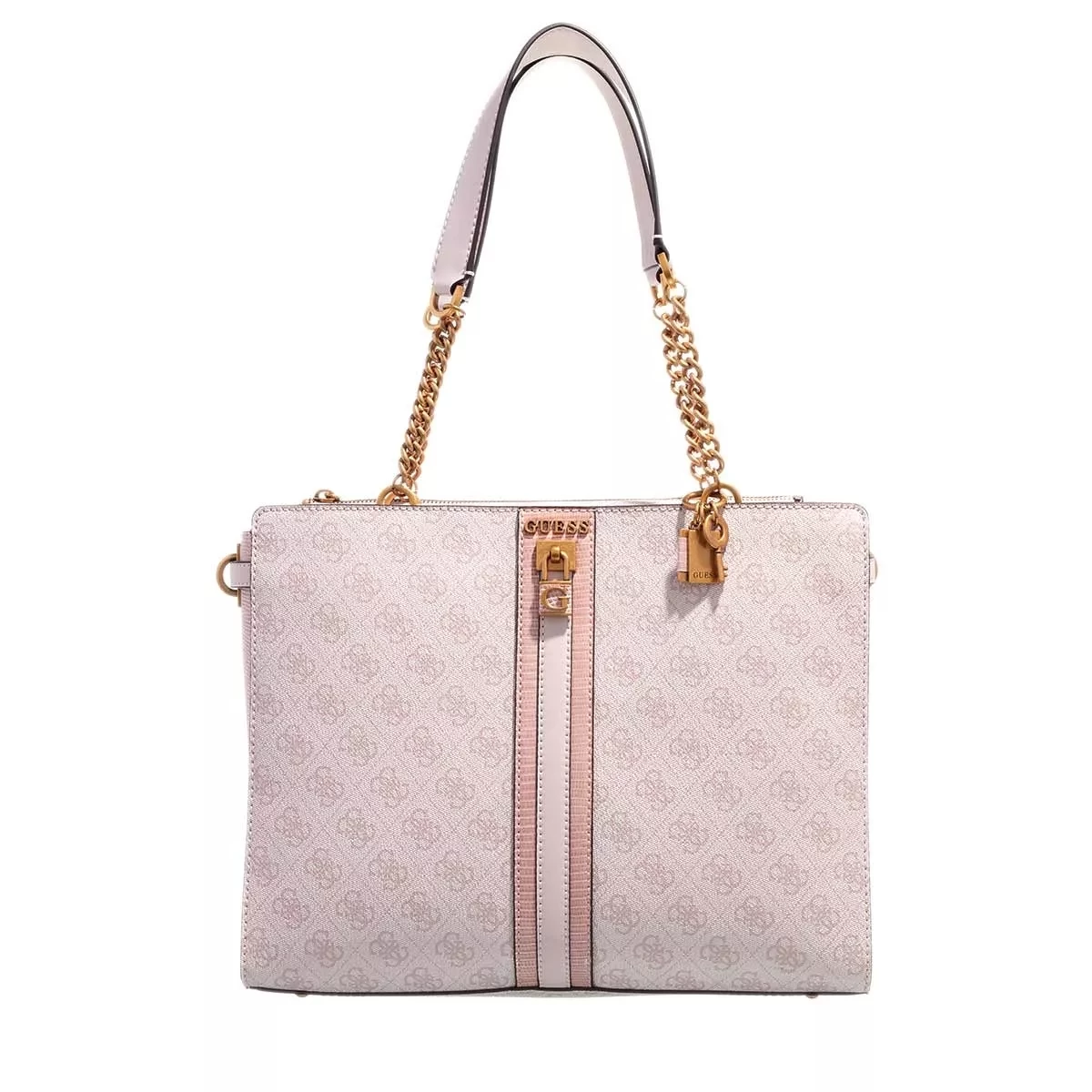 Guess Ginevra Logo Society Tote Blush Logo Tote