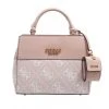 Guess Berta Small Double Satchel Rose Logo Satchel