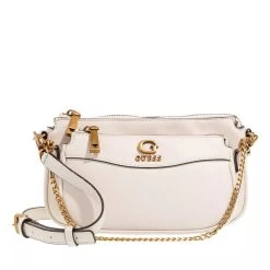 Guess Nell Double Pouch Crossbody Stone Crossbody Bag