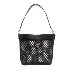 Guess Vikky Drawstring Bucket Black Korbtasche