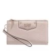 Guess Eco Brenton Double Zip Organizer Almond Geldbörse