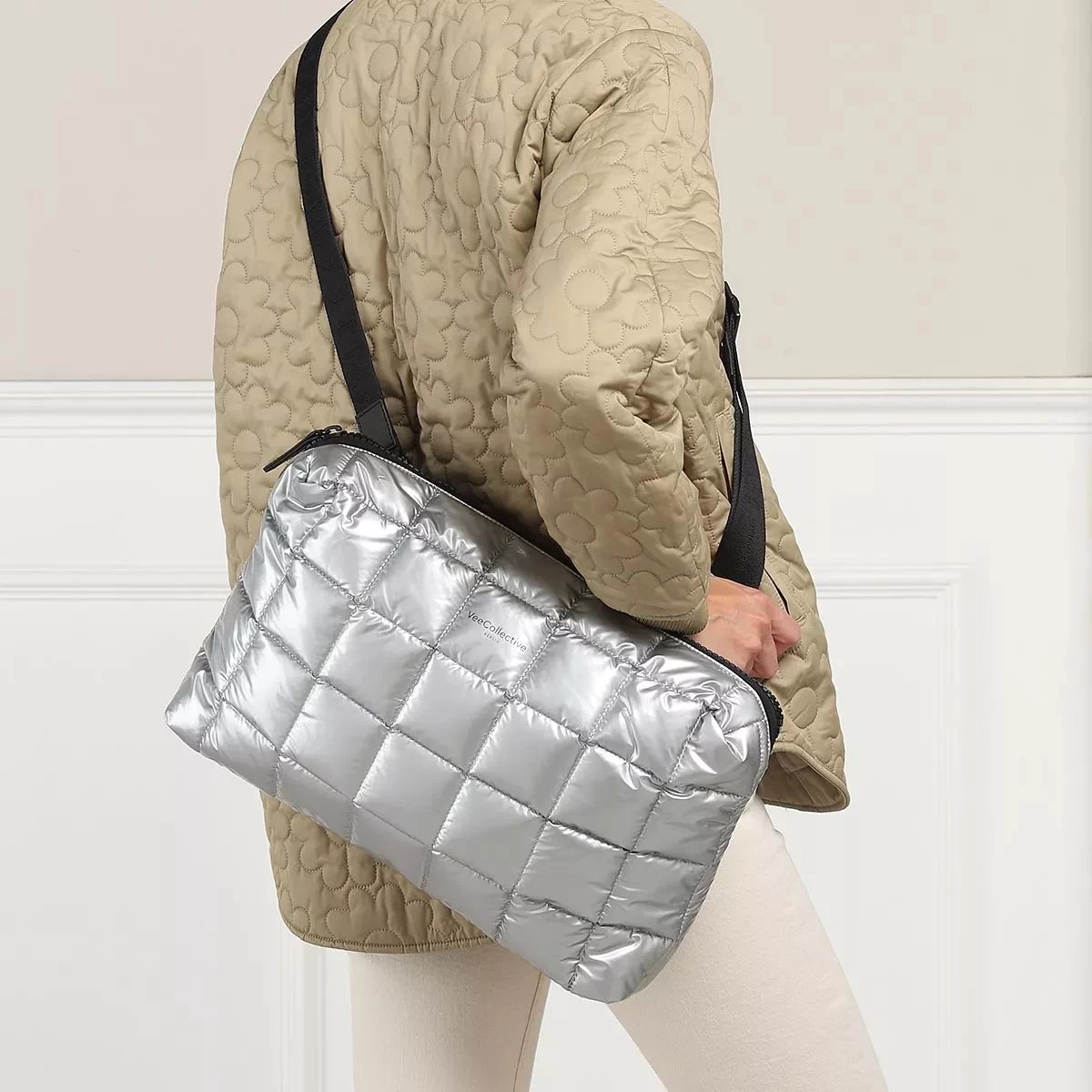 Porter Pouch Silver Metallic Laptoptasche – Bild 3