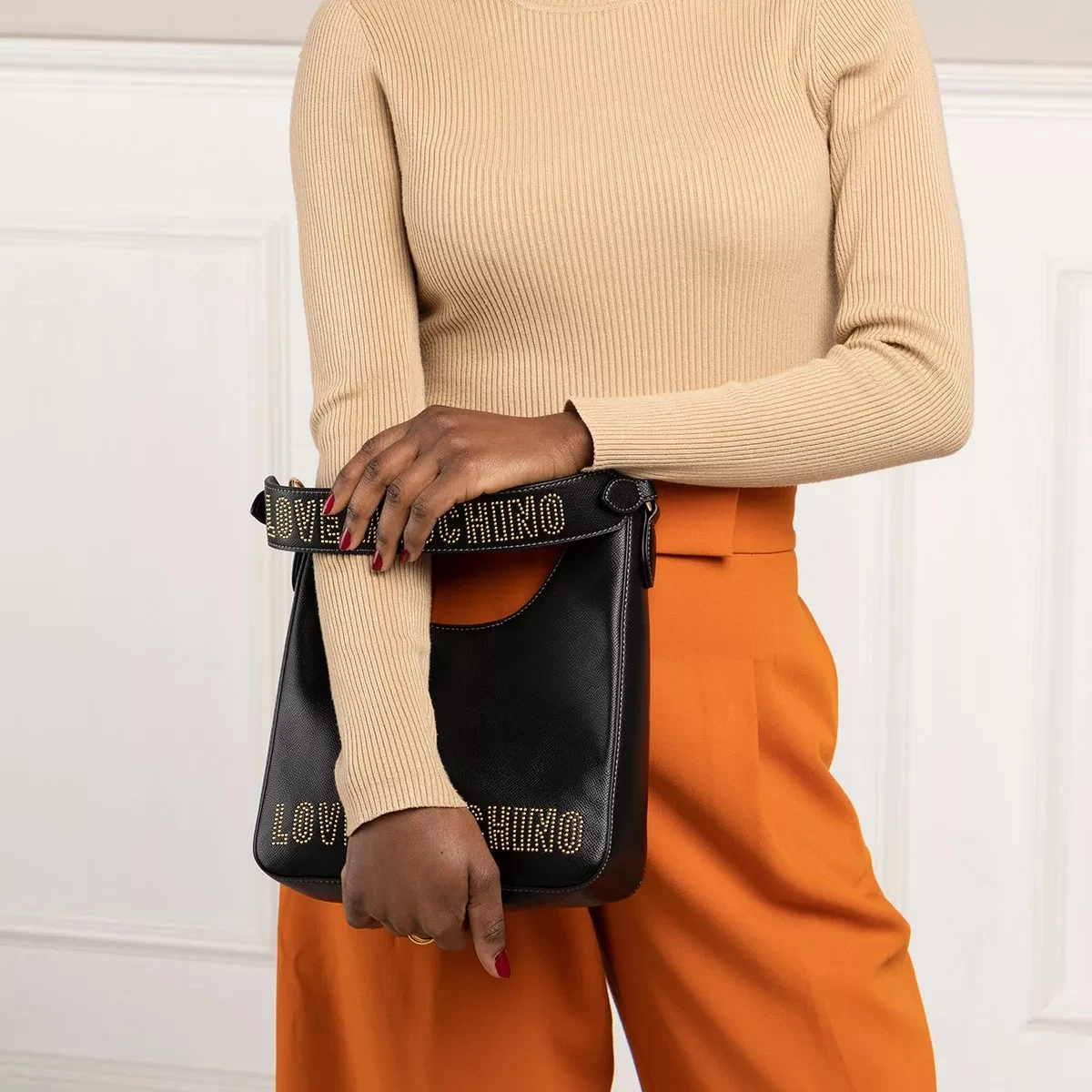 LOVE MOSCHINO Little Studs Nero Hobo Bag – Bild 2