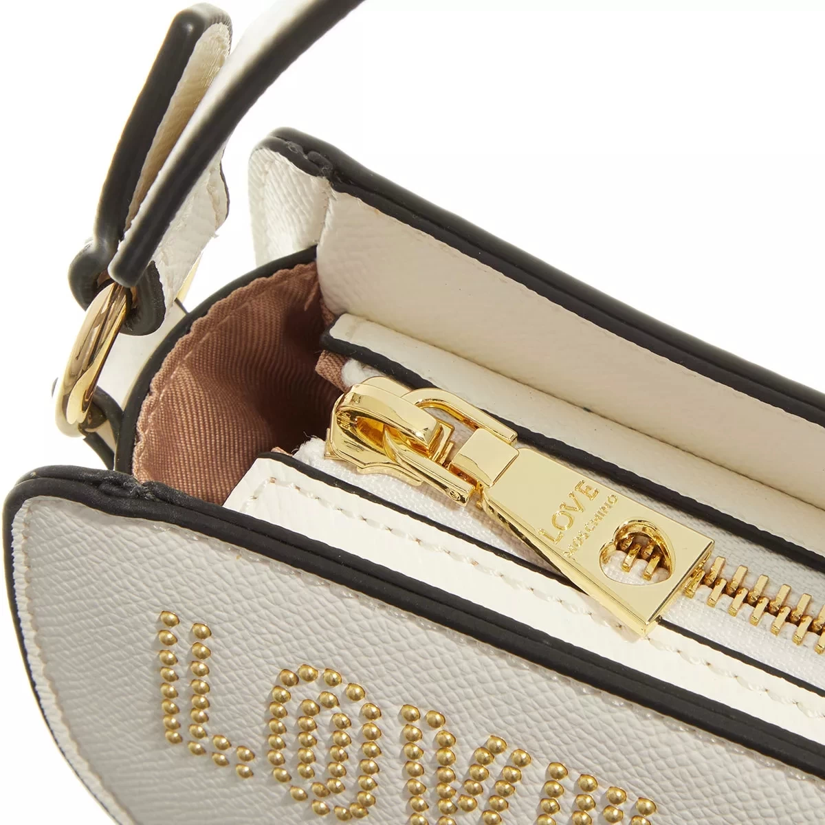 LOVE MOSCHINO Little Studs Bianco Crossbody Bag – Bild 5