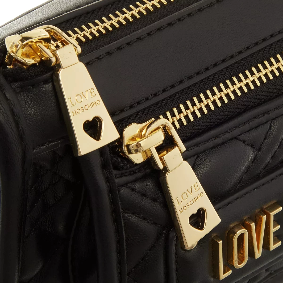 LOVE MOSCHINO Quilted Bag Nero Minitasche – Bild 5