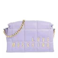 LOVE MOSCHINO Embroidery Quilt Lilla Crossbody Bag