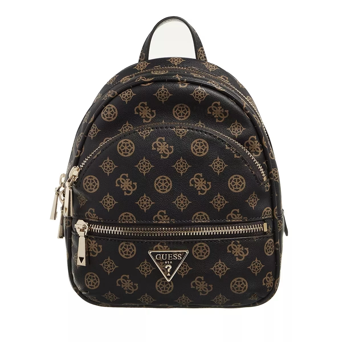 Guess Manhattan Backpack Mocha Logo Rucksack