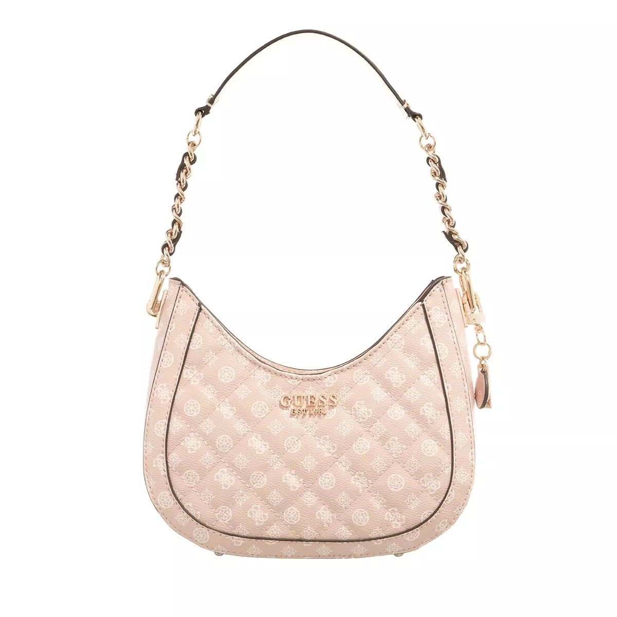 Guess Abey Small Hobo Light Rose Logo Hobo Bag