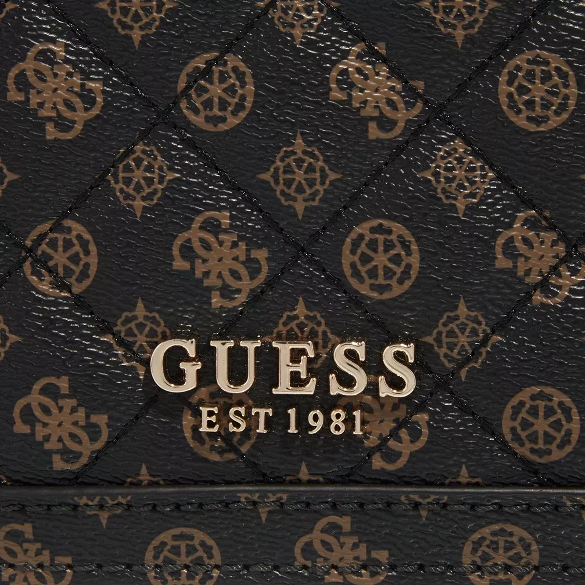 Guess Abey Convertible Crossbody Flap Mocha Logo Crossbody Bag – Bild 4