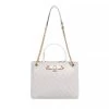 Guess Izzy High Society Carryall Dove Logo Tote