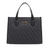 Guess Silvana Compartment Tote Coal Logo Tote