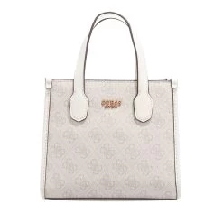 Guess Silvana Compartment Mini Tote Dove Logo Minitasche