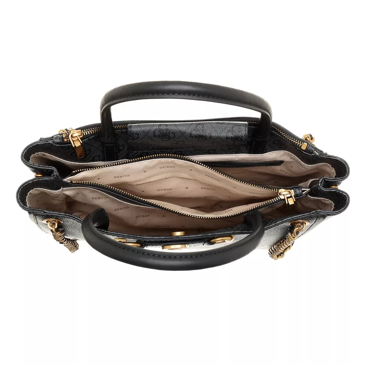 Guess Izzy High Society Carryall Coal Logo Tote – Bild 6