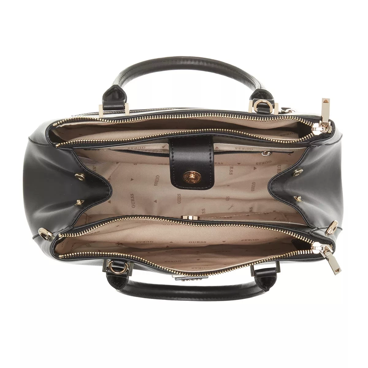 Guess Corina Status Satchel Black Tote – Bild 12