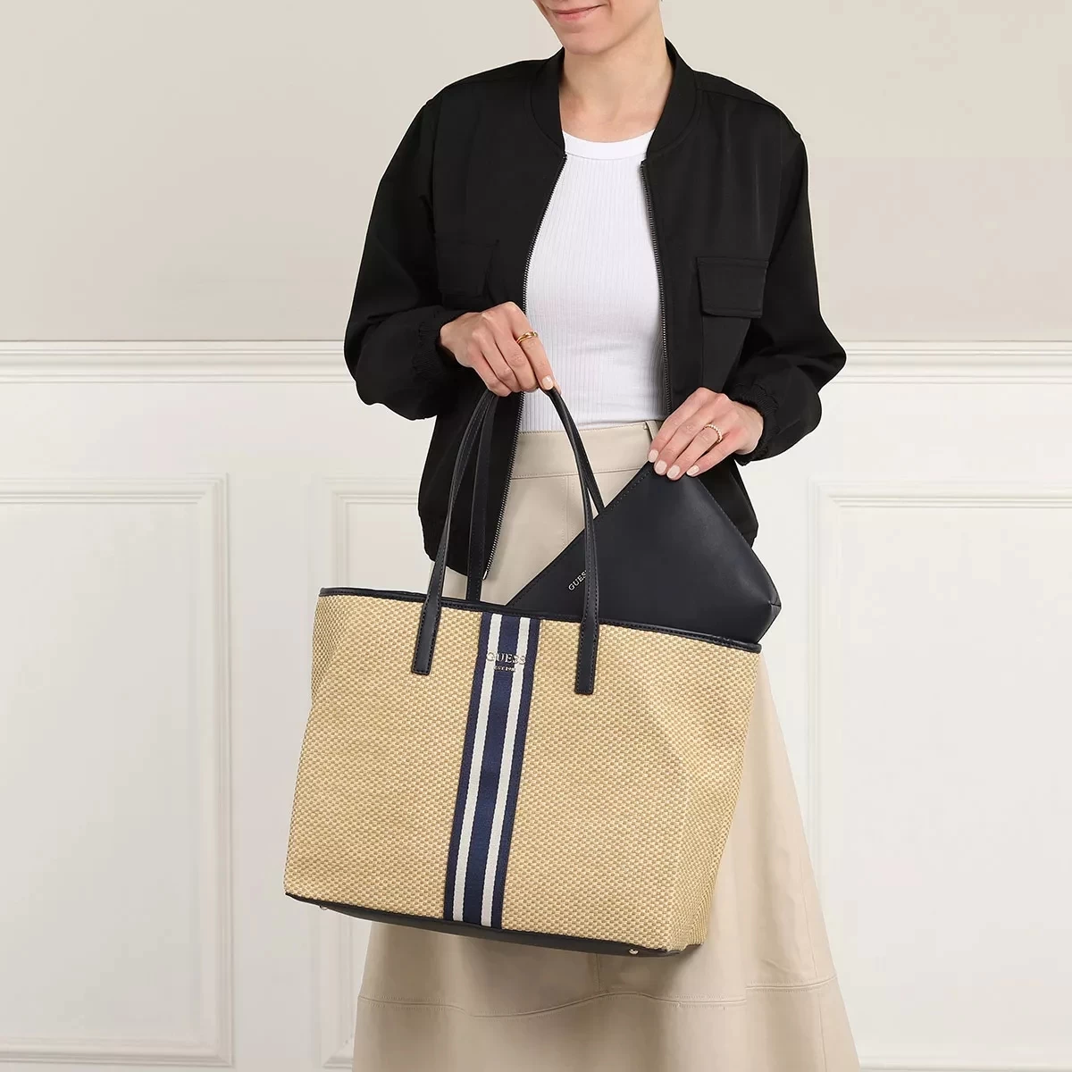 Guess Vikky Large Tote Navy Shopper – Bild 2