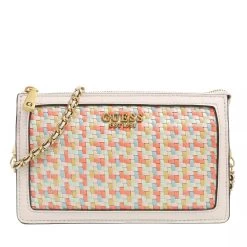 Guess Abey Multi Compartment Crossbody Dove Multi Crossbody Bag