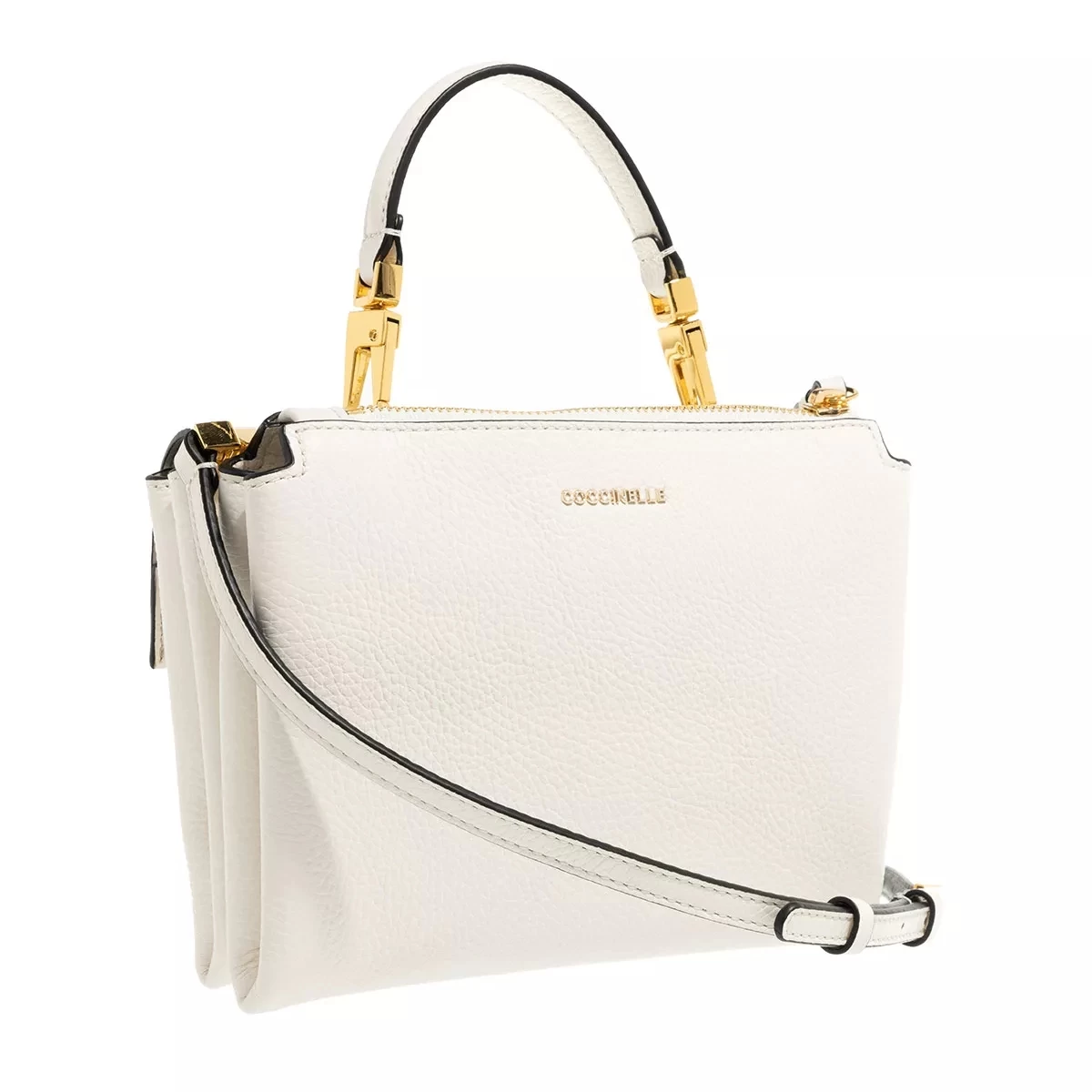 Coccinelle Arlettis Coconut Milk Satchel – Bild 4