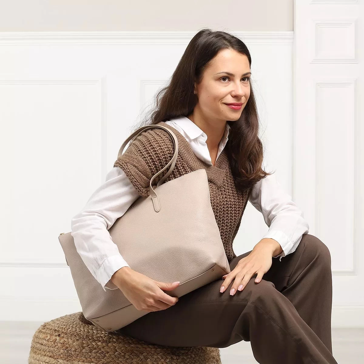 Coccinelle Gleen Powder Pink Shopper – Bild 2