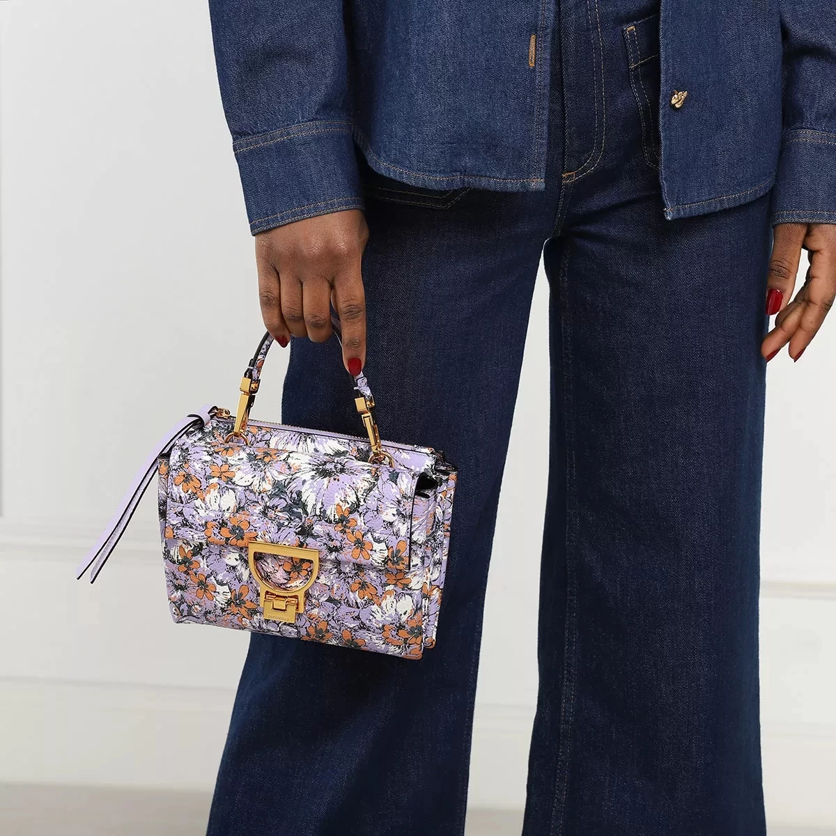 Coccinelle Arlettis Flower Print Multi Lavender Satchel â Bild 3