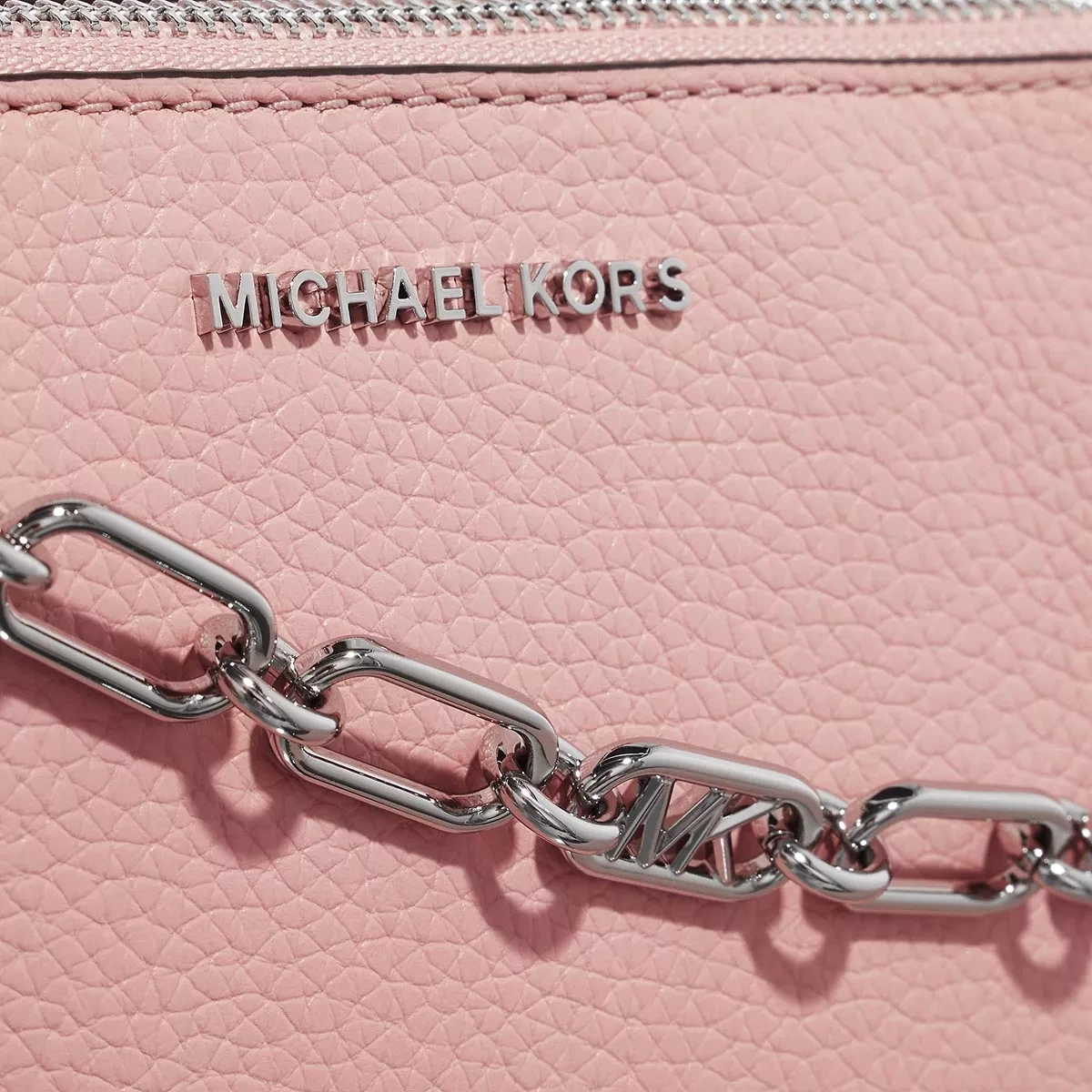 MICHAEL Michael Kors Jet Set Small Double Zip Camera Chain Crossbody Pink Camera Bag – Bild 4