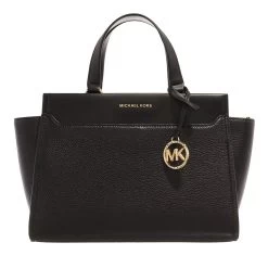 MICHAEL Michael Kors Graham Medium Satchel Black Tote