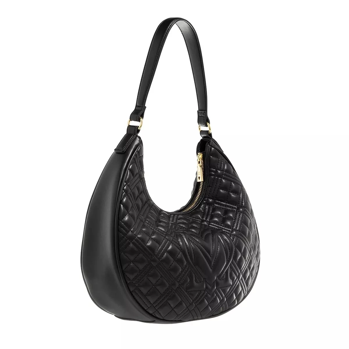 LOVE MOSCHINO Quilted Bag Nero Hobo Bag – Bild 3