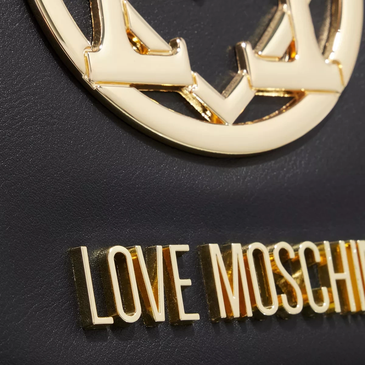 LOVE MOSCHINO Supergold Nero Tote – Bild 5