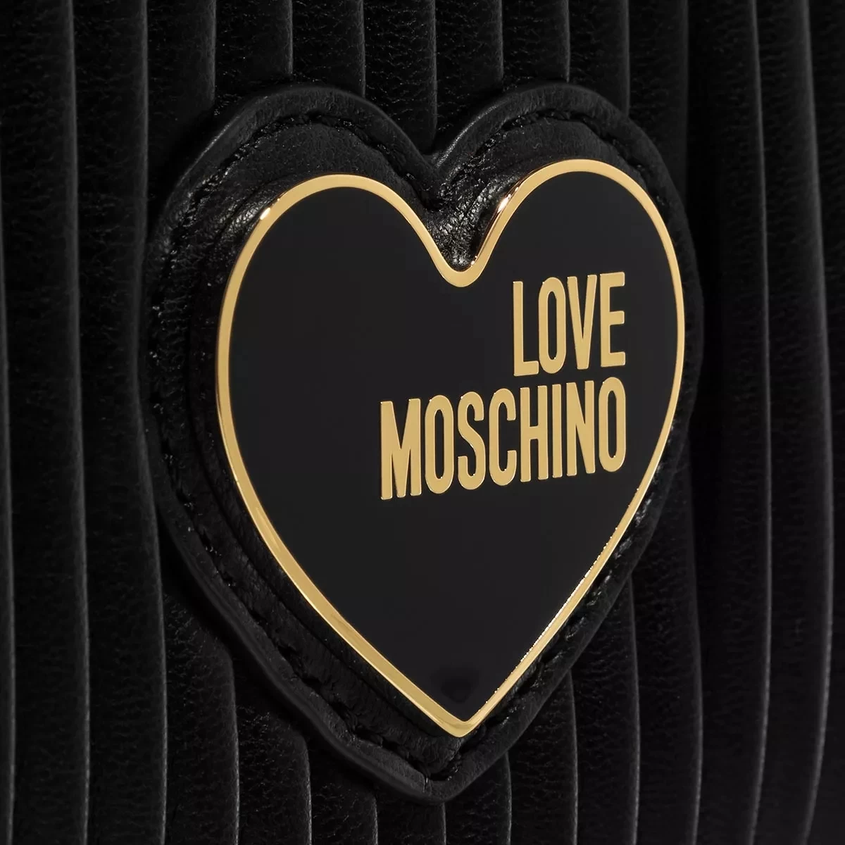 LOVE MOSCHINO Pleated Nero Hobo Bag – Bild 5