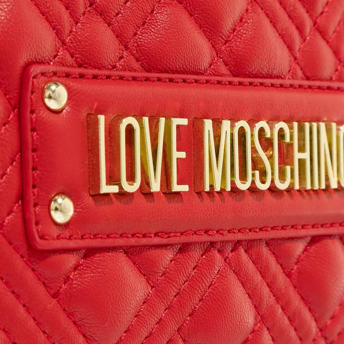 LOVE MOSCHINO Quilted Bag Rosso Pochette – Bild 5