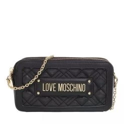 LOVE MOSCHINO Sling Quilted Nero Crossbody Bag