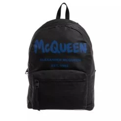Alexander McQueen Metropolitan Backpack Black/Ultramarine Rucksack