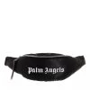 Palm Angels Nylon Fannypack Black White Crossbody Bag