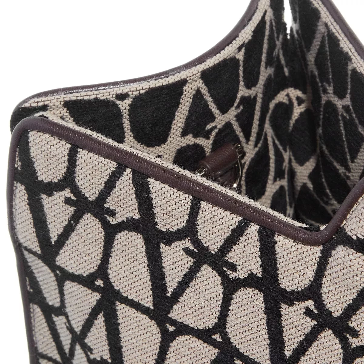 Valentino Garavani Sculpture Monogramm Tote Bag Black/Natural Tote – Bild 5