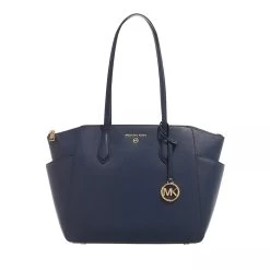 MICHAEL Michael Kors Marilyn Medium Top-Zip Tote Navy Tote