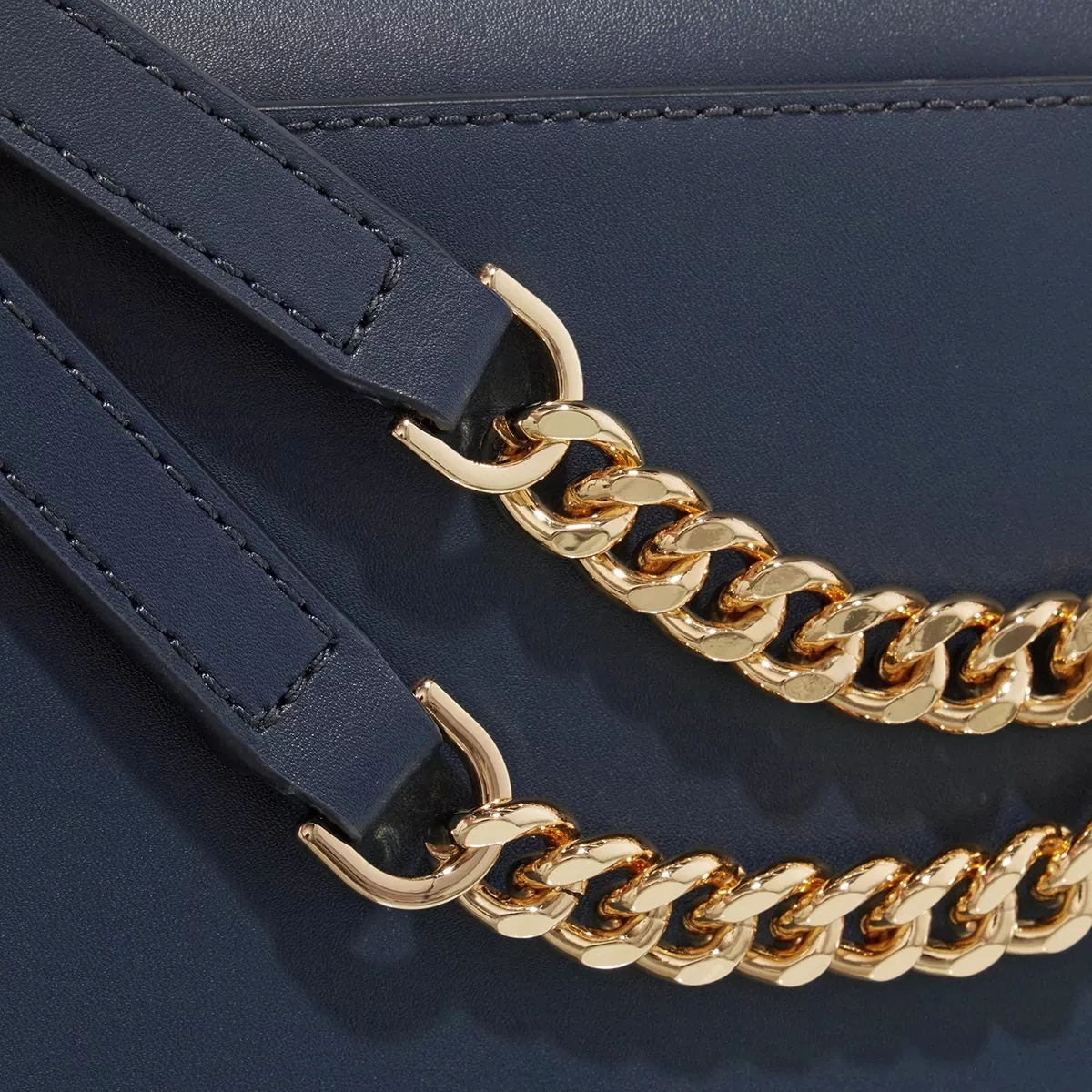 MICHAEL Michael Kors Large Shoulder Navy Satchel – Bild 5