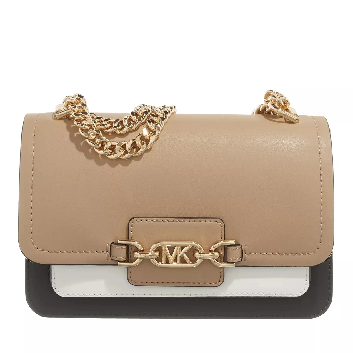 MICHAEL Michael Kors Large Shoulder Black Camel Crossbody Bag